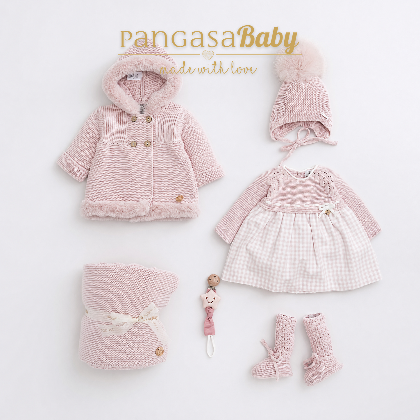Vestido Soft Pangasa Baby | Rosa Empolvado | 1-24 mesesVestido Soft Pangasa Baby | Rosa Empolvado | 1-24 meses