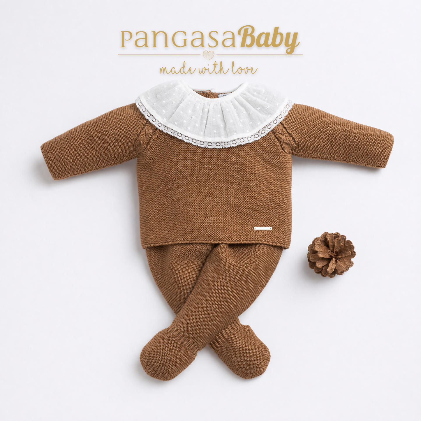 P.PUESTA CHOCOLATTE + GORRO 1-12 meses pangasa baby