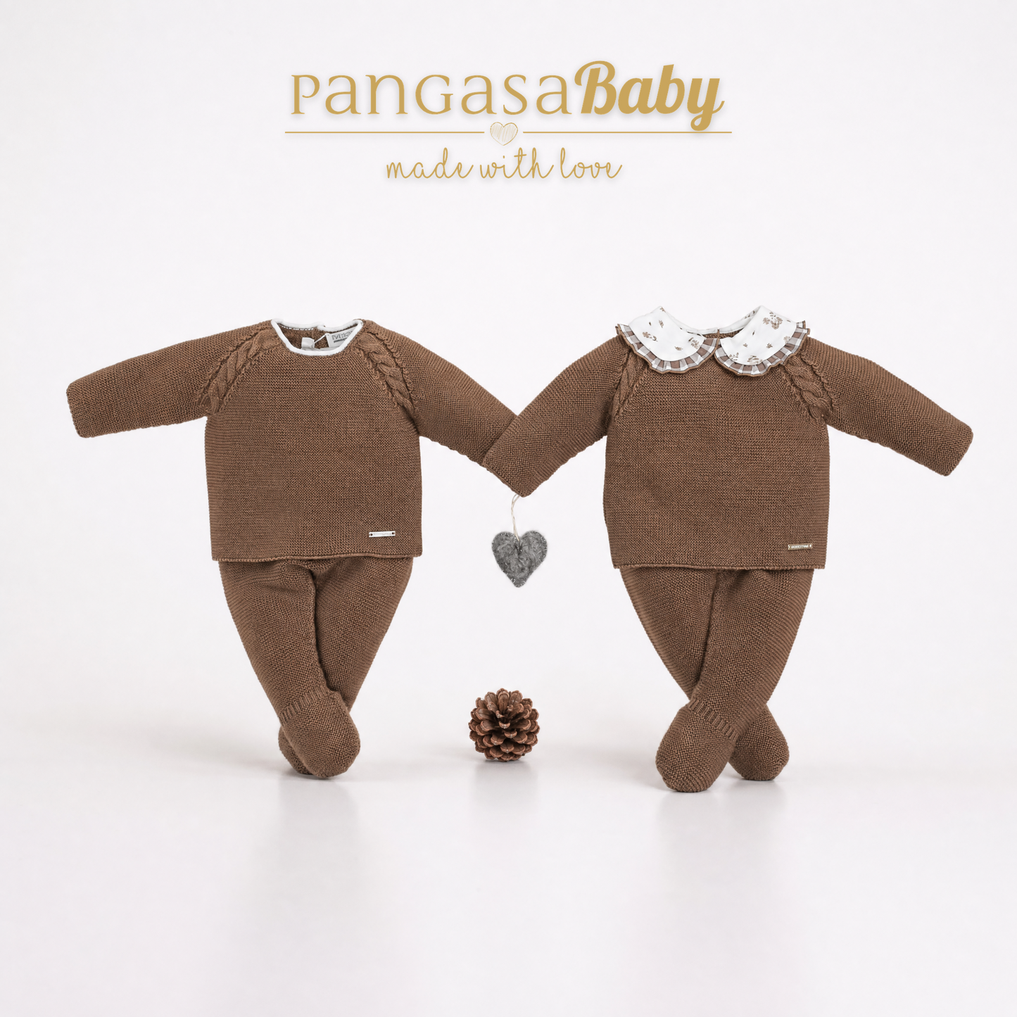 P.PUESTA CHOCOLATTE + GORRO 1-12 meses pangasa baby