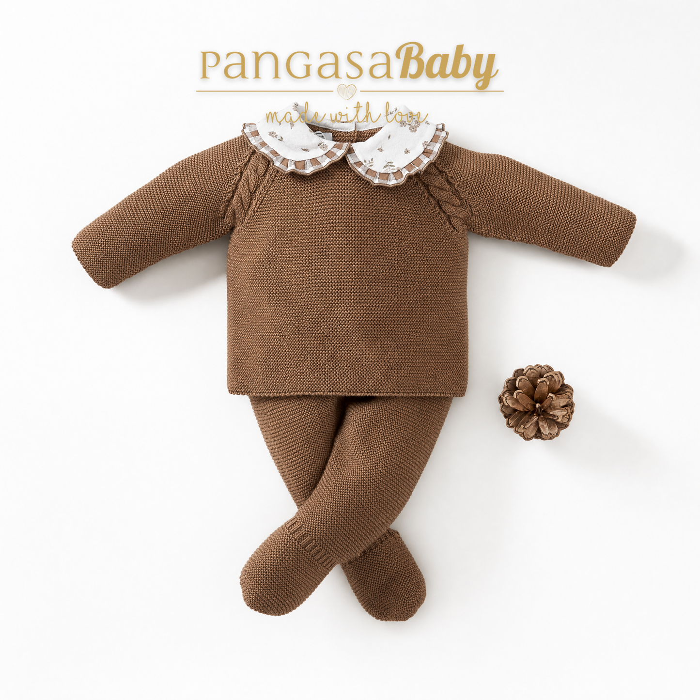 P.PUESTA CHOCOLATTE + GORRO 1-12 meses pangasa baby