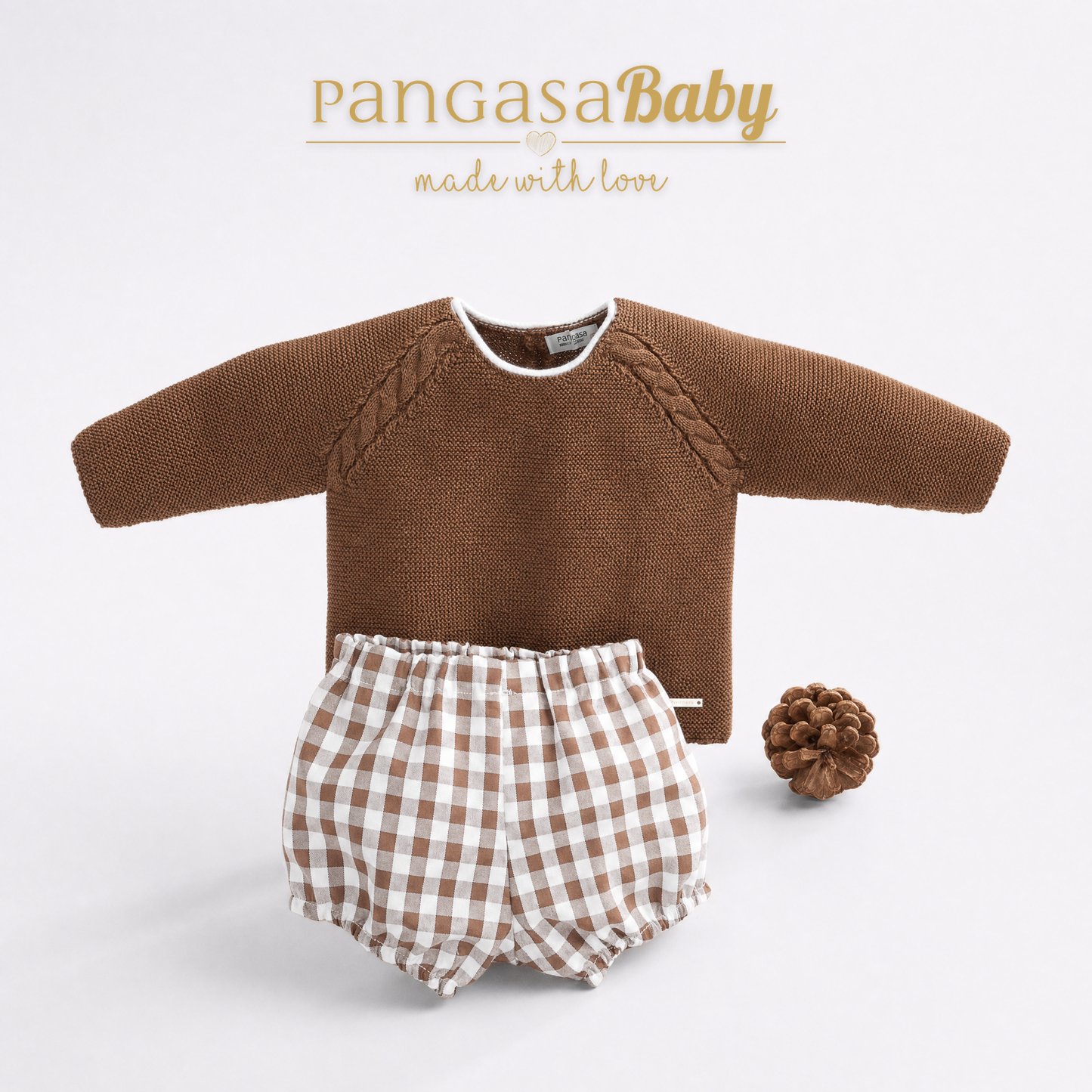 TRAJE 2P CHOCOLATTE 3-24 meses pangasa baby