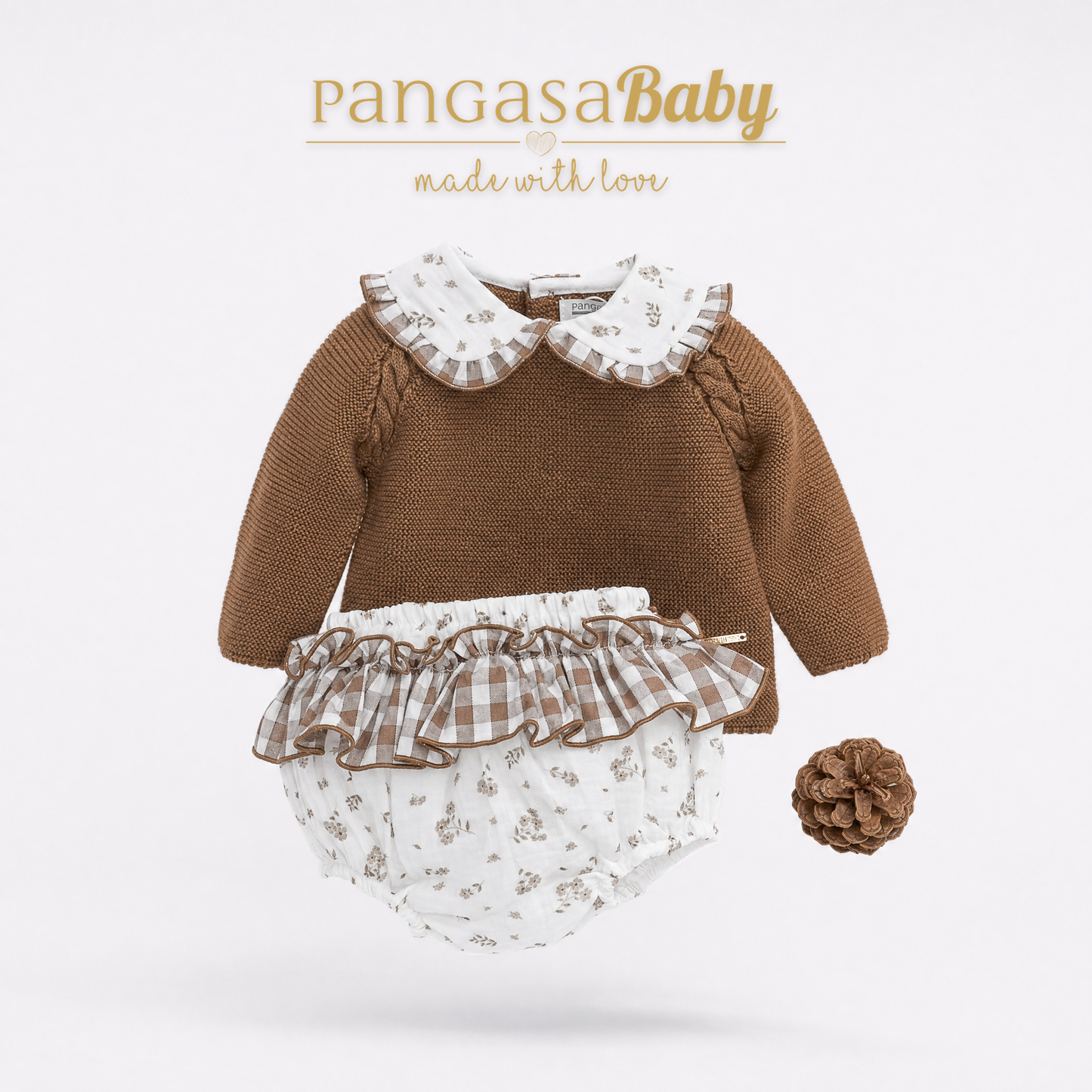CONJ. BRAGUITA CHOCOLATTE 3-24 meses pangasa