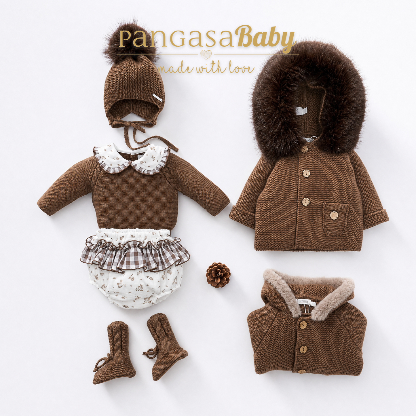 CONJ. BRAGUITA CHOCOLATTE 3-24 meses pangasa