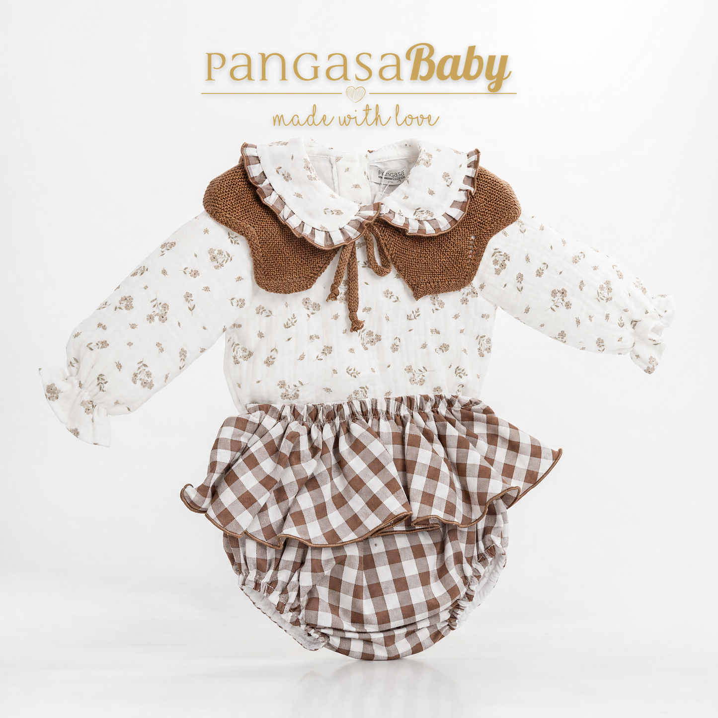 CONJ. BRAGUITA CHOCOLATTE 3-24 meses pangasa