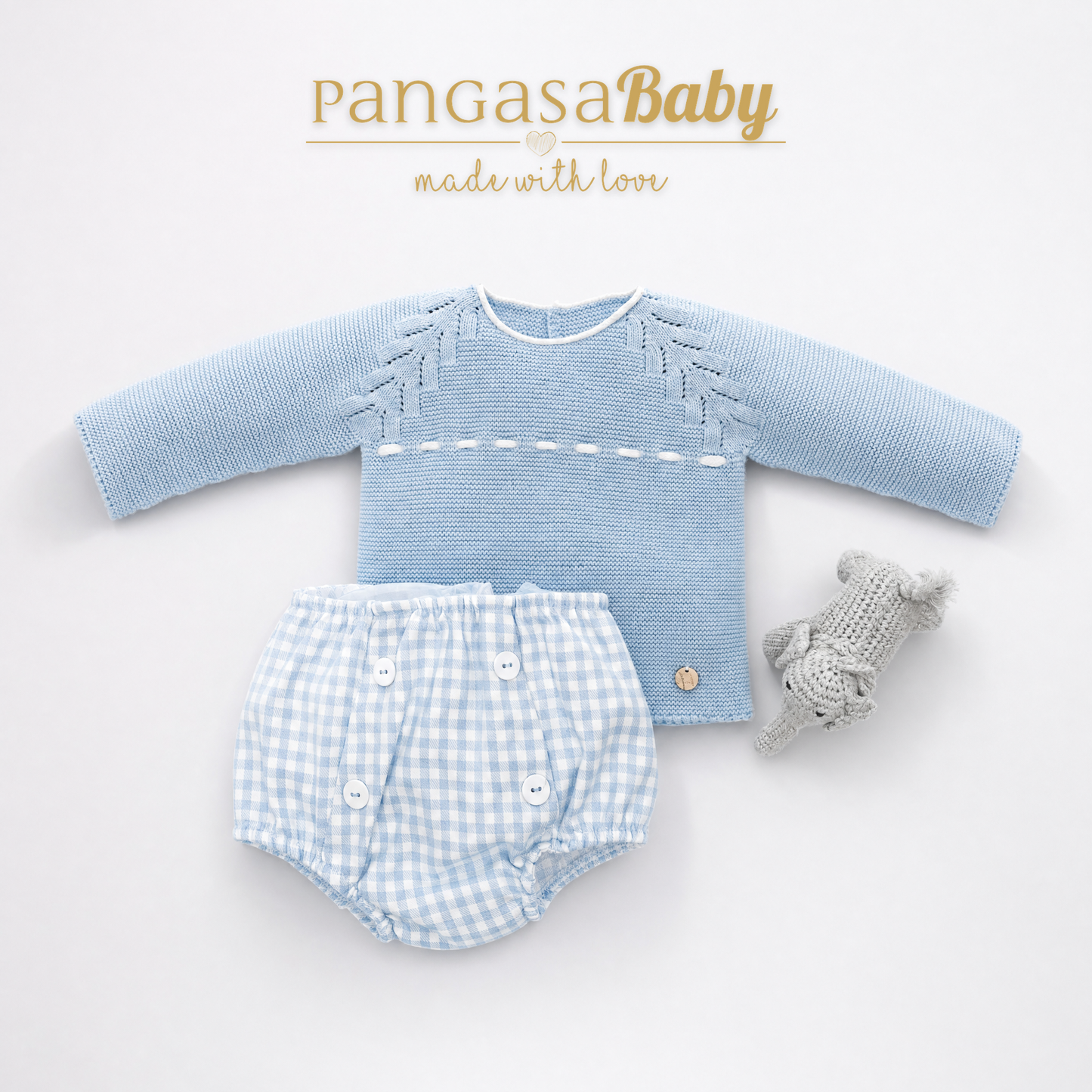 Conjunto Ranita Soft Pangasa Baby | Celeste | 3-24 meses