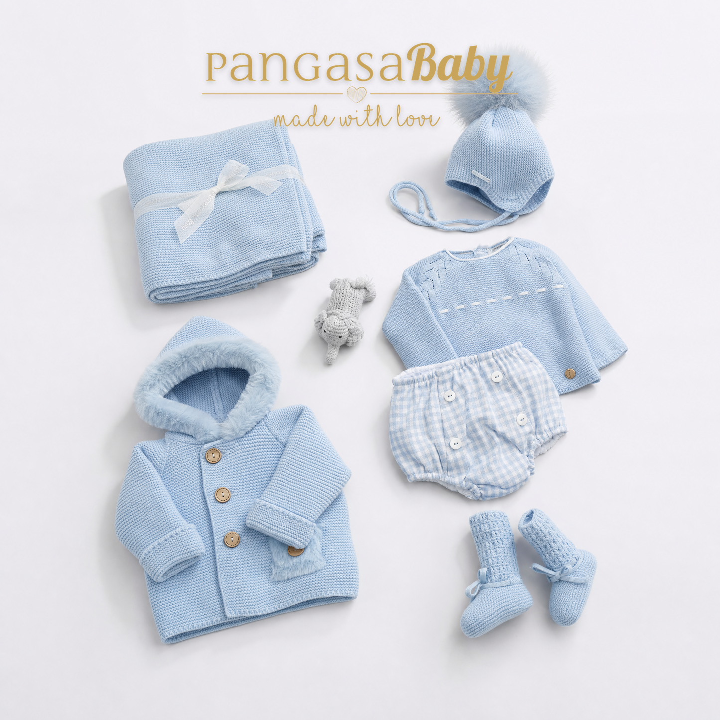 Conjunto Ranita Soft Pangasa Baby | Celeste | 3-24 meses