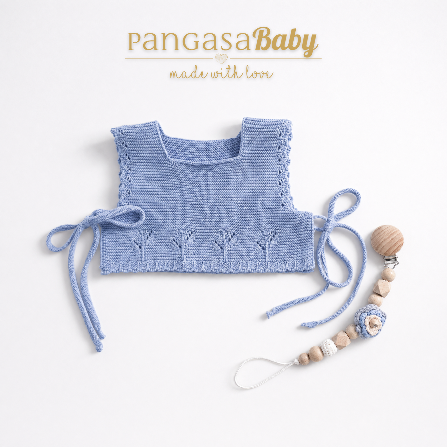 Chaleco de Punto Pangasa Baby | Azul | 1 a 24 meses