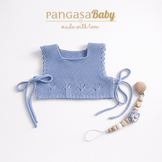 Chaleco de Punto Pangasa Baby | Azul | 1 a 24 meses