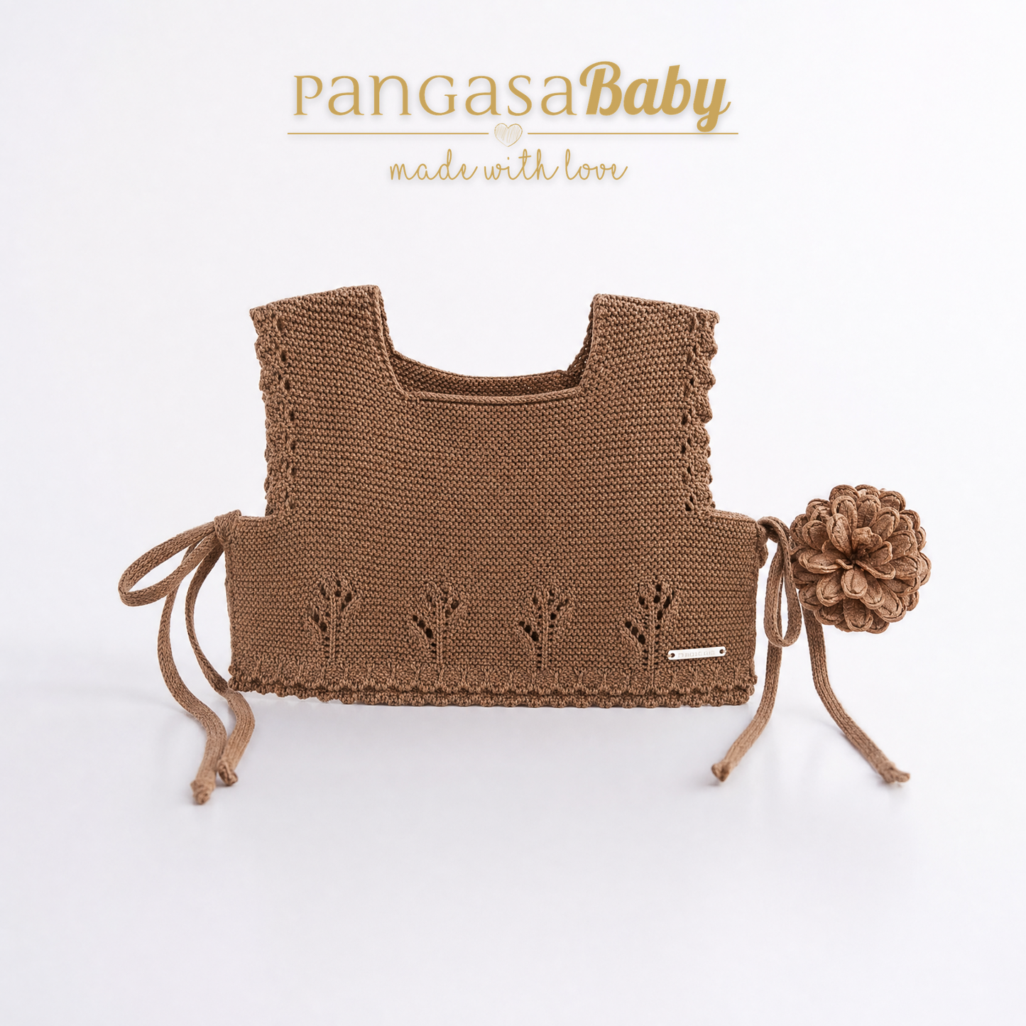 CHALECO PUNTO familia chocolatte pangasa baby 1-24 meses