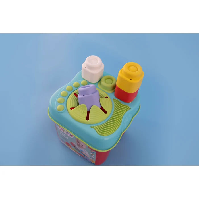 Clemmy Cubo Sensorial – Contenedor con 15 Bloques Blanditos 6-36m | Clementoni