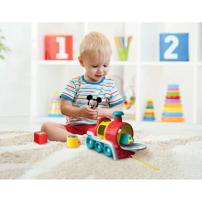 Tren Encajaformas Baby Mickey – Tren Remolcable Educativo 10m+ | Disney