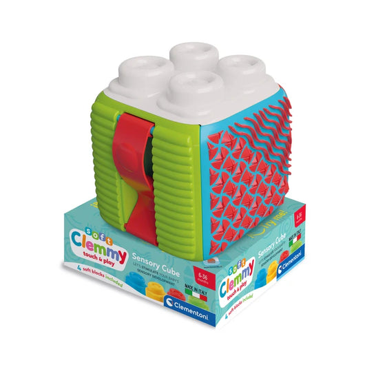 Clemmy – Cubo de Actividades con Bloques Blanditos 6-36m | Clementoni