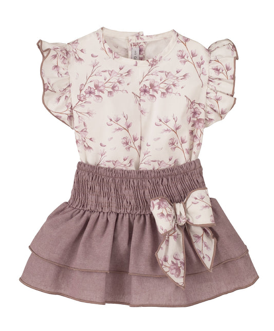 Conjunto falda ginseng Calamaro bebé 1-36 meses