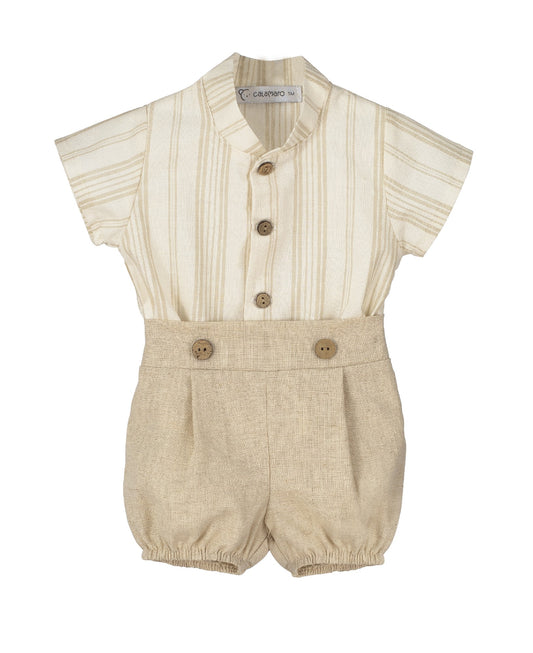 Conjunto Pantalón Ajedrea Calamaro | Bebé Niño 1-24 Meses Ceremonia