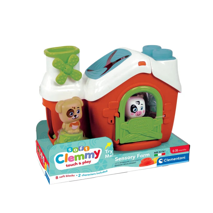 Clemmy Granja Sensorial – Set de Juego con Bloques Blanditos 6-36m | Clementoni