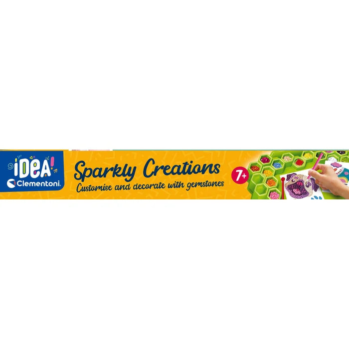 Idea Sparkly Creations – Crea pegatinas 3D con gemas de colores | Juego creativo 7+ años