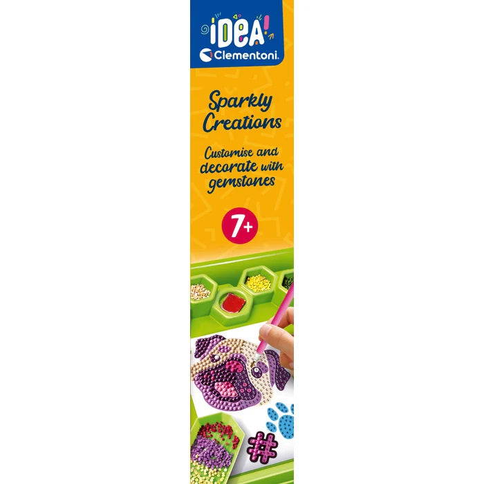 Idea Sparkly Creations – Crea pegatinas 3D con gemas de colores | Juego creativo 7+ años