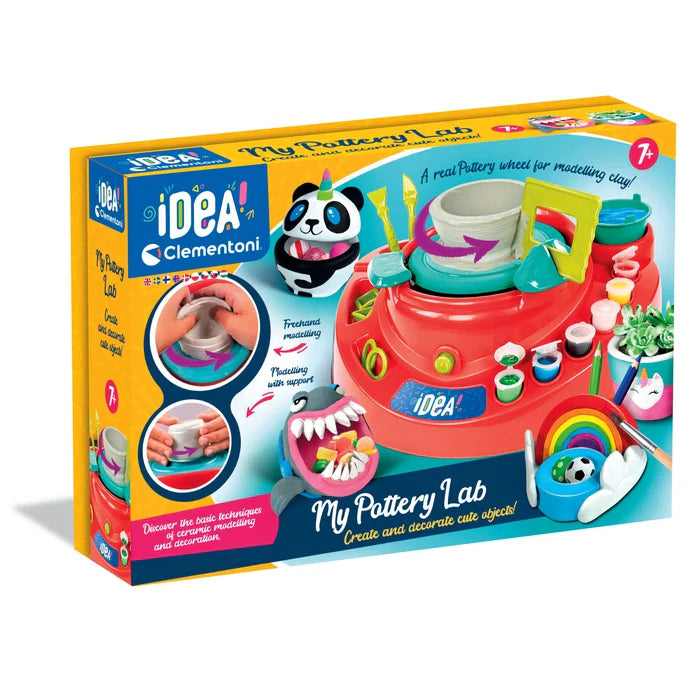 Idea Taller de Alfarería – Torno eléctrico y arcilla 500 g | Juego creativo 7+ años