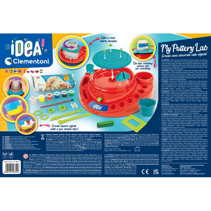 Idea Taller de Alfarería – Torno eléctrico y arcilla 500 g | Juego creativo 7+ años