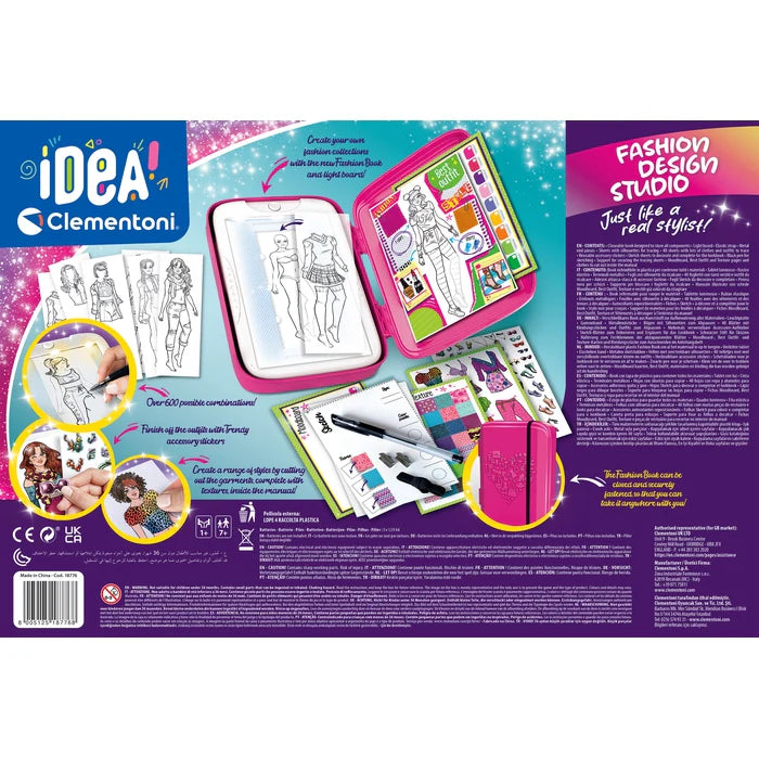 Fashion Design Studio – Estudio de moda con panel luminoso | Diseña tus looks | 7+ años