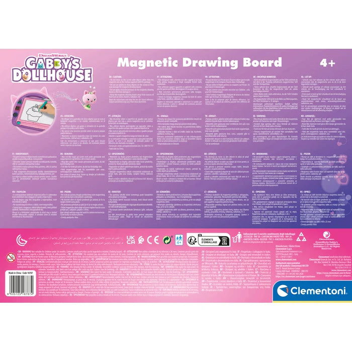 Pizarra Magnética Gabby’s Dollhouse – Con plantillas y personajes | 4+ años