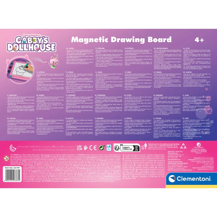 Pizarra Magnética Gabby’s Dollhouse – Con plantillas y personajes | 4+ años