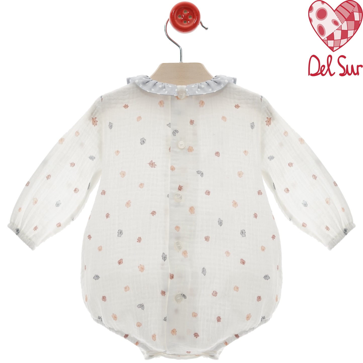 Bombacho bebé niño Entretelas con cuello bebé y estampado otoñal – Del Sur (1-24 meses)