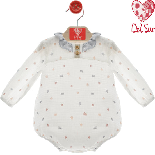 Bombacho bebé niño Entretelas con cuello bebé y estampado otoñal – Del Sur (1-24 meses)
