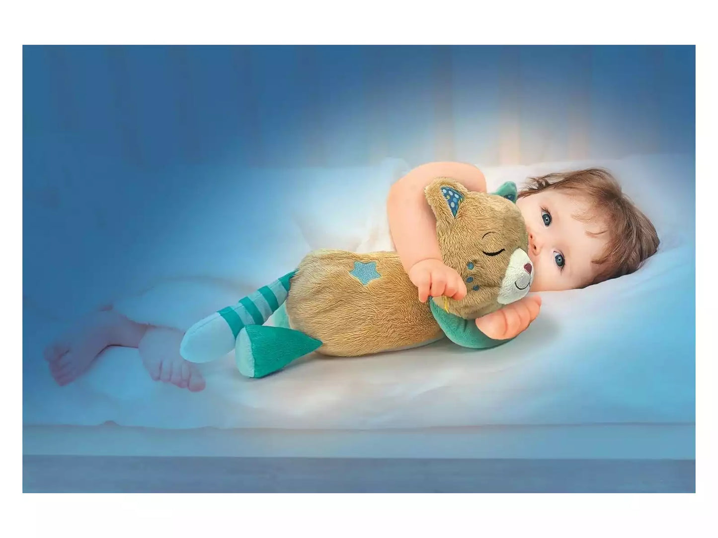 Peluche Gatito Buenas Noches (0+ meses) 🐱💤 Baby Clementoni – Ref.: 17969