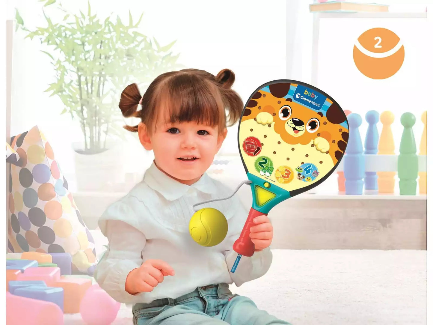 Pádel Parlante y Musical (1-4 años)🎾🎶 Juega y Aprende – Clementoni