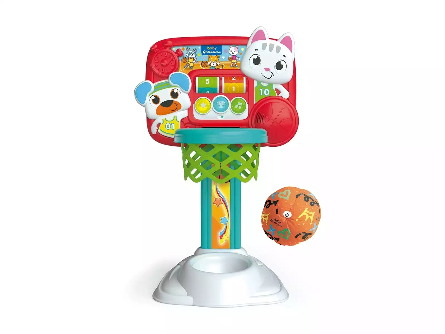 Mi Primera Canasta Interactiva (+18 meses)🏀✨ Baby Clementoni –  Ref.: 61440