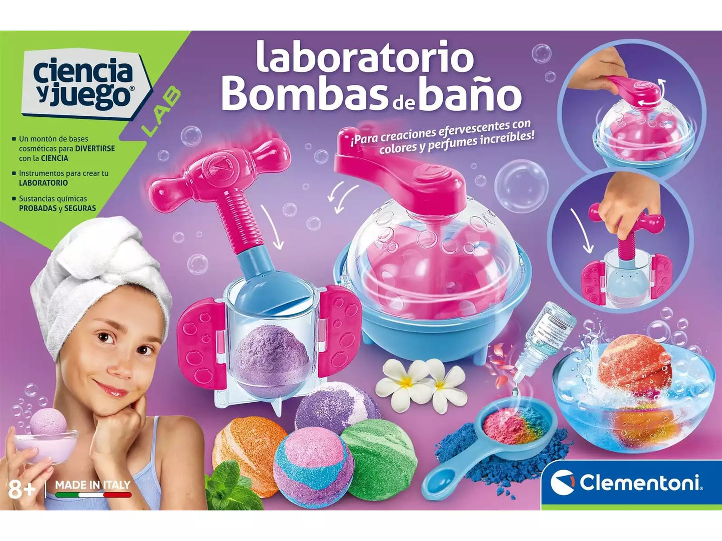 Laboratorio de Bombas de Baño (8+ años)🛁🌈 Clementoni
