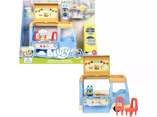 Food Truck Bluey Set de Juego Camión de Comida Transformable Bluey Moose