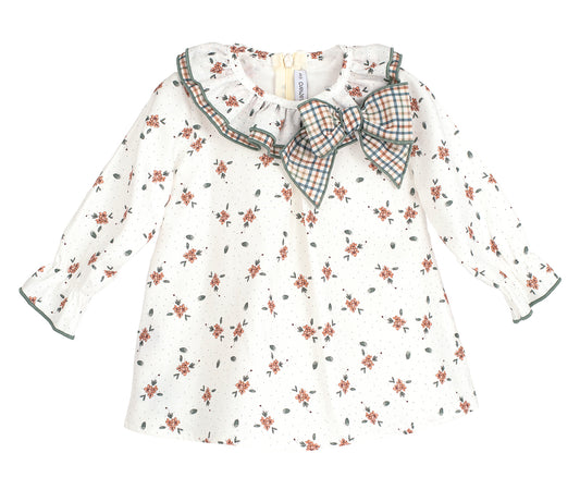 Vestido Chamsin niña Calamaro | 100% algodón | Tallas 6 meses a 6 años