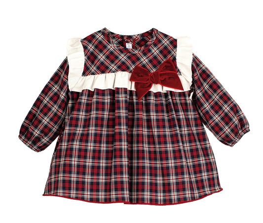 Vestido Monzón Calamaro niña bebé 6-24 meses y niña grande 3-6 años | 100% algodón Navidad