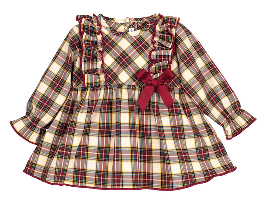 Vestido Boreas Calamaro bebé 6-24 meses y niña 3-6 años | Navidad 2025/2026 | 100% algodón
