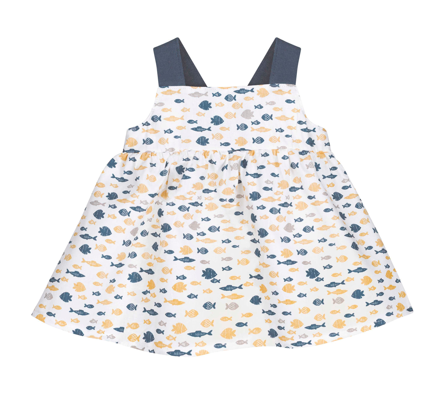 Vestido Peces con lazo infantil 6 meses-6 años Colección baño Calamaro