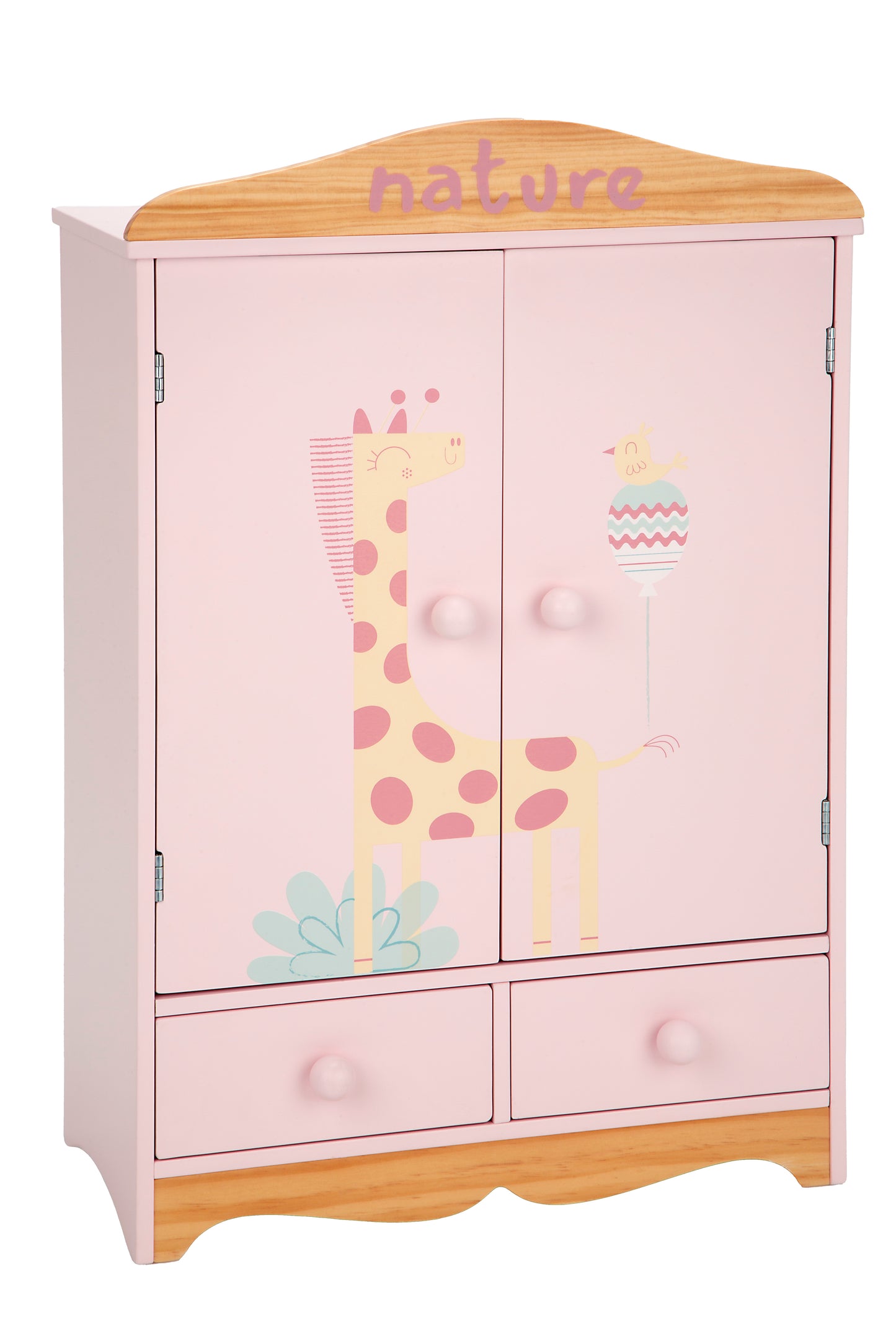 Armario Nature de madera con 2 cajones y 5 perchas – Colección Nature 🪵