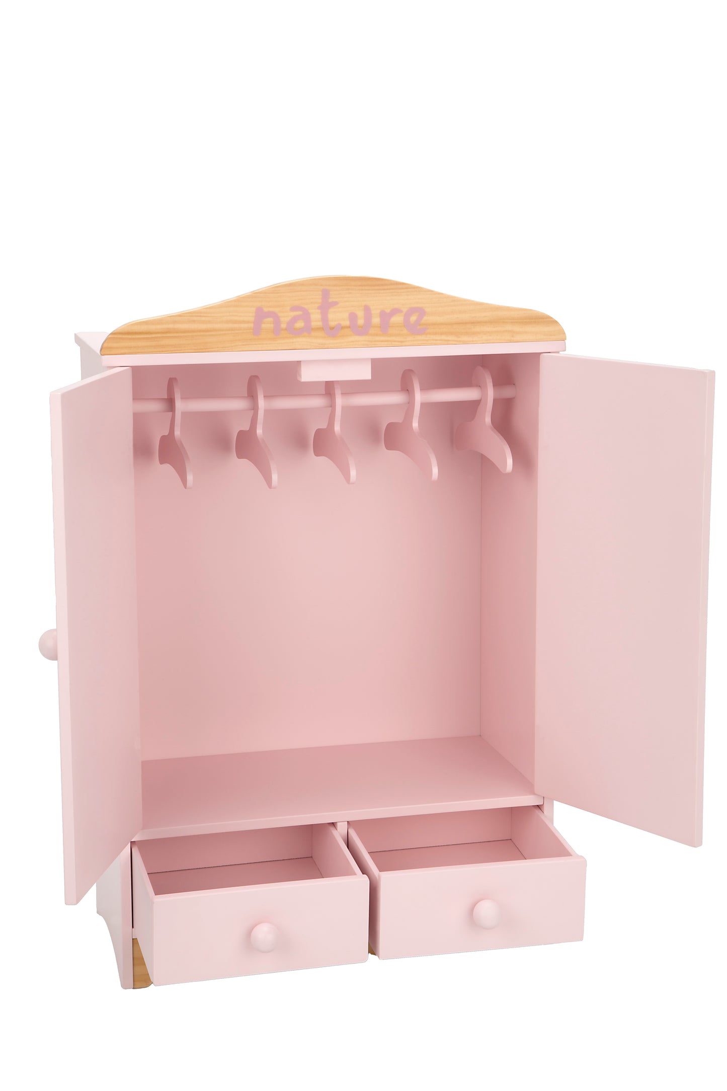 Armario Nature de madera con 2 cajones y 5 perchas – Colección Nature 🪵