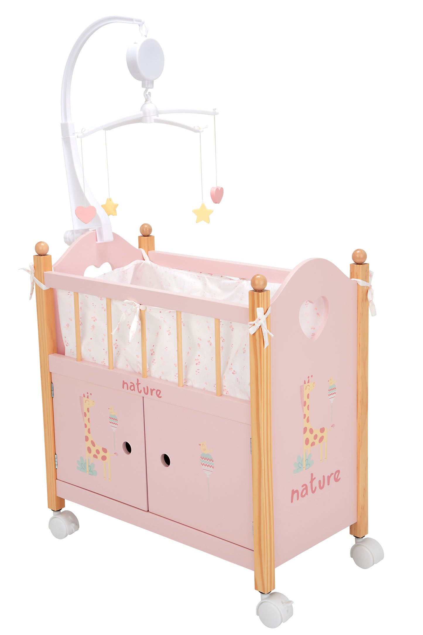 Cuna / Armario Nature de madera con carrusel – Colección Nature 🪵✨