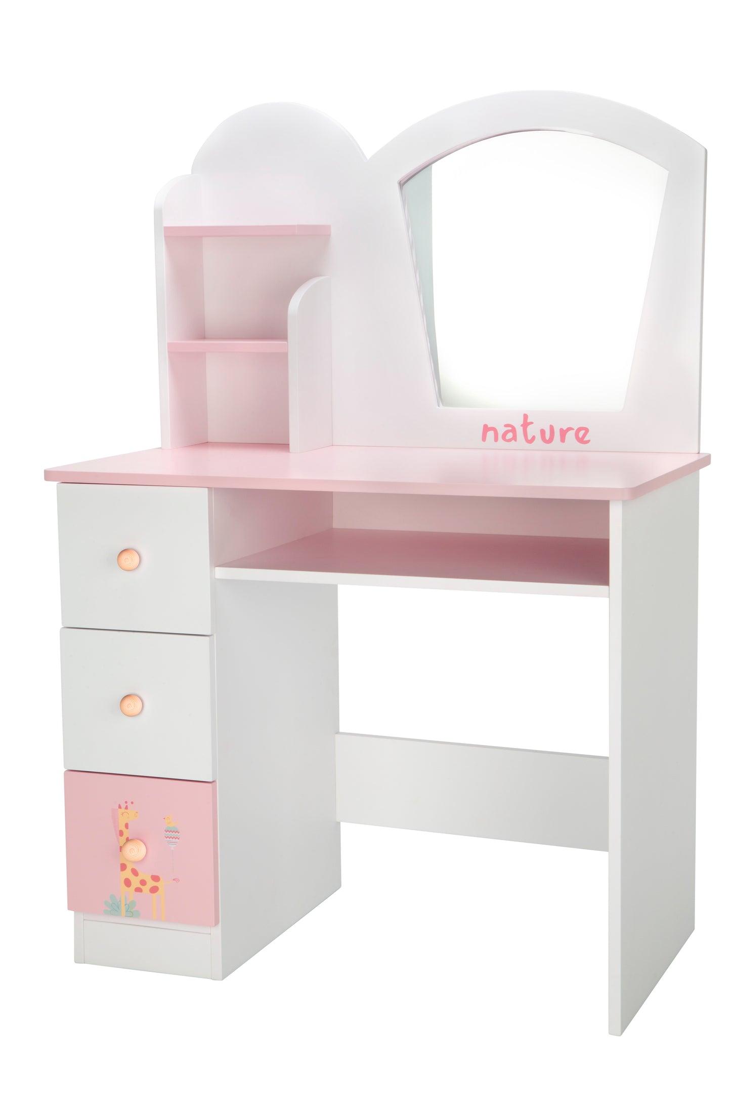 Tocador Nature de madera con taburete – Colección Nature Arias 🪞✨