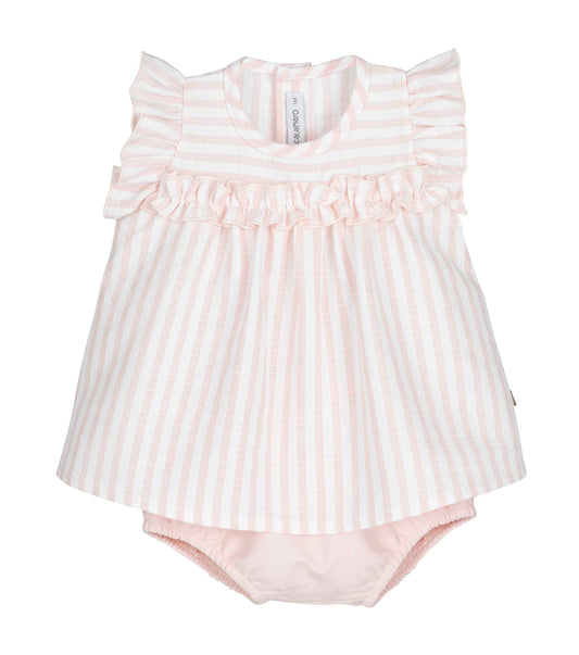 Jesusito bebé rayas rosa Calamaro | Familia Bundi | 1 a 36 meses