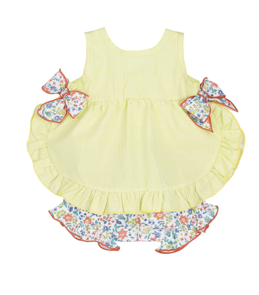 Jesusito bebé Agra Calamaro amarillo con flores 1-36 meses