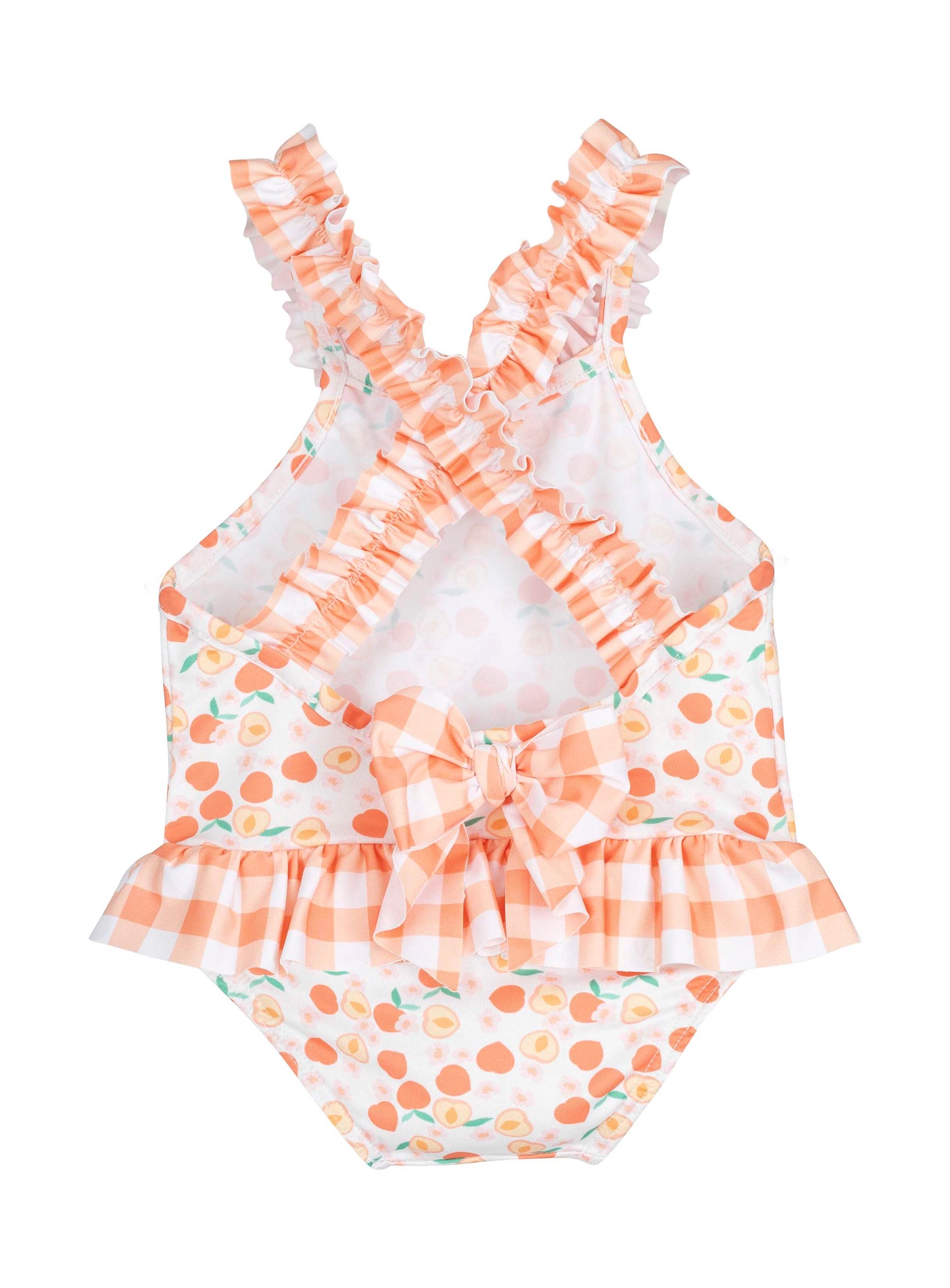 Bañador bebé niña estampado colección Cuadros Naranjas Calamaro 6 meses -6 años