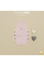 Peto Bebé Básico Rosa de Punto Bobo Pangasa 100% Algodón – Colección Verano