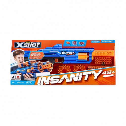 X-Shot - Lanzador Insanity Berzerko (48 dardos)