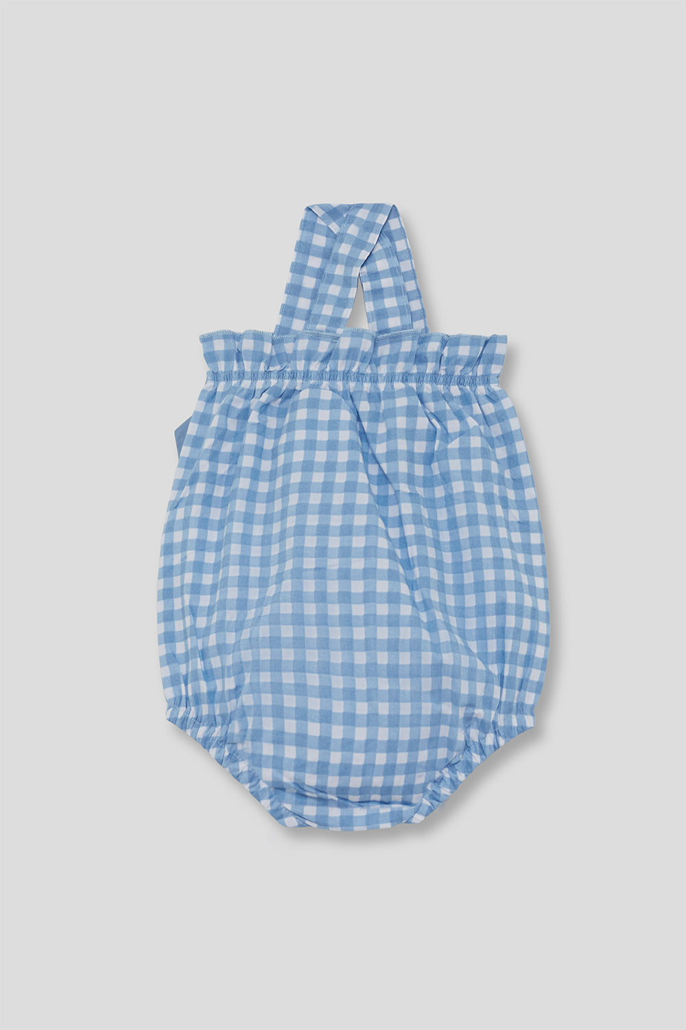 Ranita Bebé Niña Vichy Azul con Lazo 1-24 Meses – Street Monkey Verano