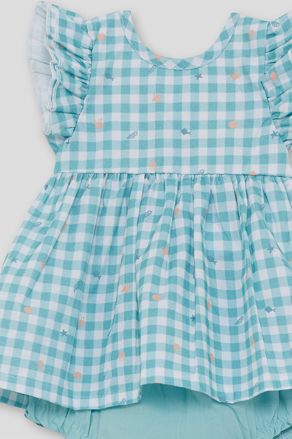 Jesusito Bebé Niña Vichy Turquesa con Lazo 1-24 Meses – Street Monkey Verano