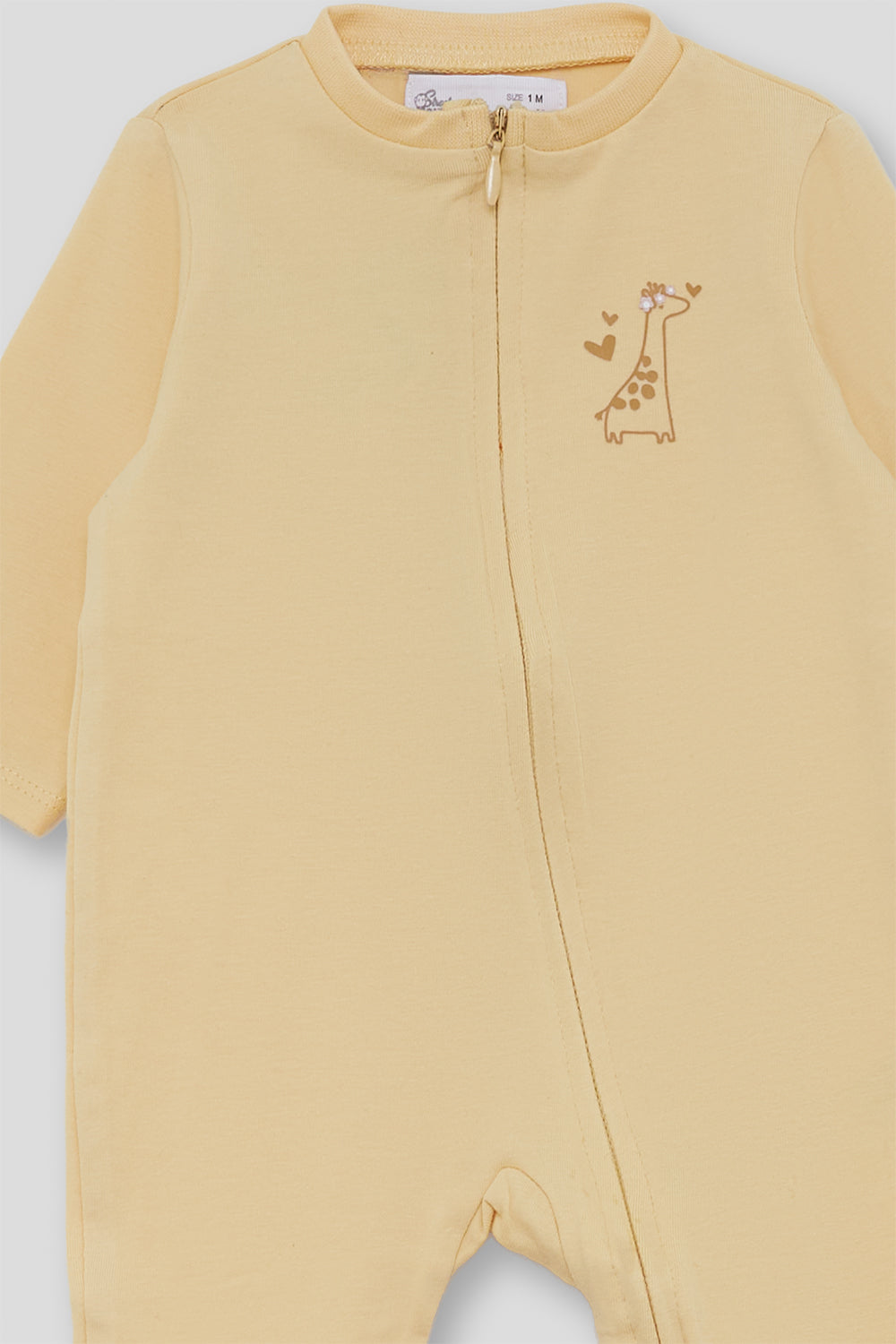 Pelele Bebé Pijama Amarillo con Cremallera 1-24 Meses – Street Monkey Verano