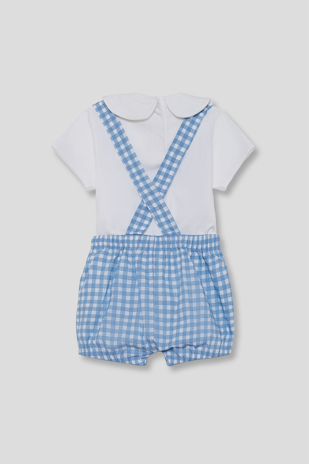 Conjunto Bebé Dos Piezas Vichy Azul 1-24 Meses – Street Monkey Verano